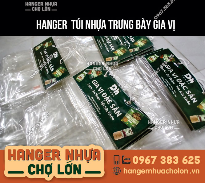 Hanger túi nhựa quảng cáo gia vị DH Foods - Ảnh 2