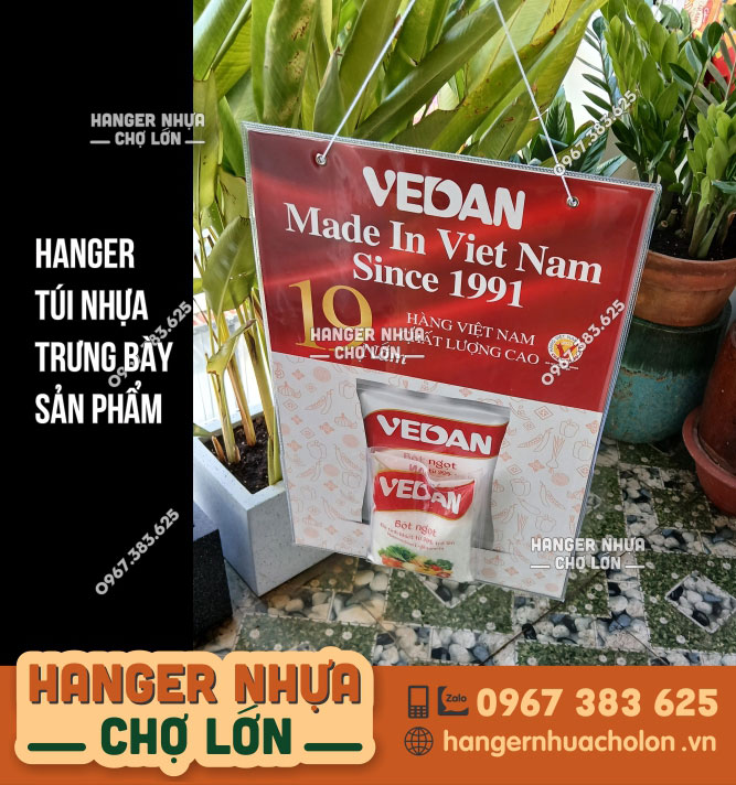 Hanger túi Nhựa PVC Trưng Bày Gói Gia Vị - Giải Pháp Trưng Bày Tối Ưu - Ảnh 1