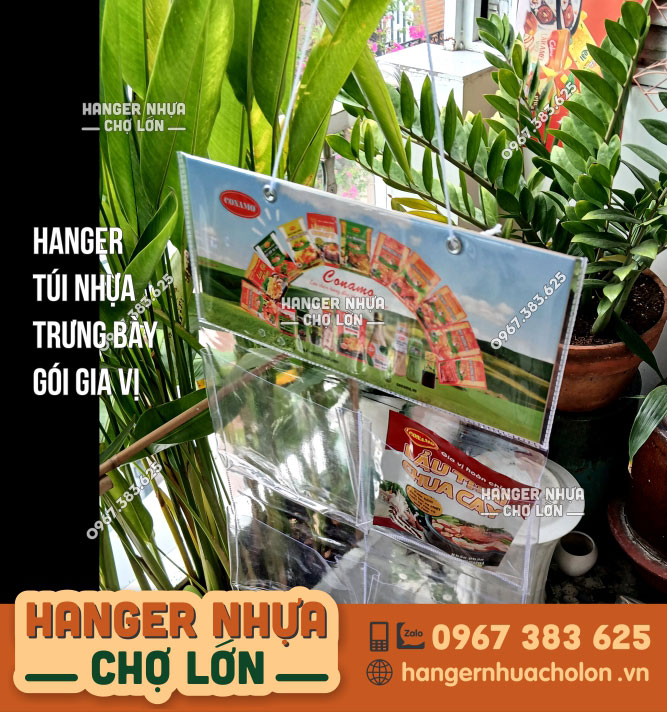 Bảng treo túi nhựa trưng bày Gia vị Conamo - Ảnh 3