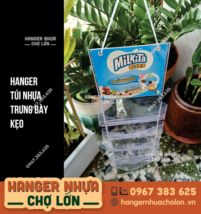 Hanger túi nhựa trưng bày Kẹo - Ảnh 1