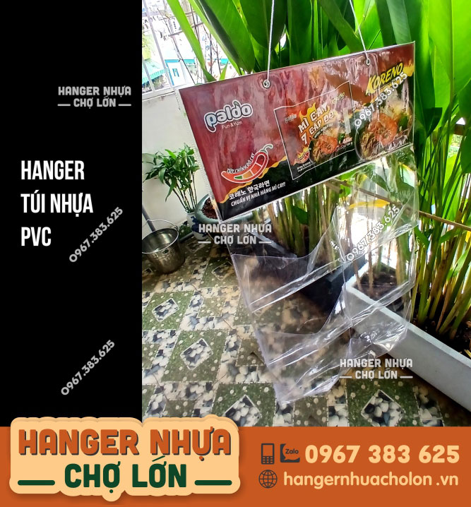 Hanger nhựa PVC trưng bày mì gói Koreno - Ảnh 2