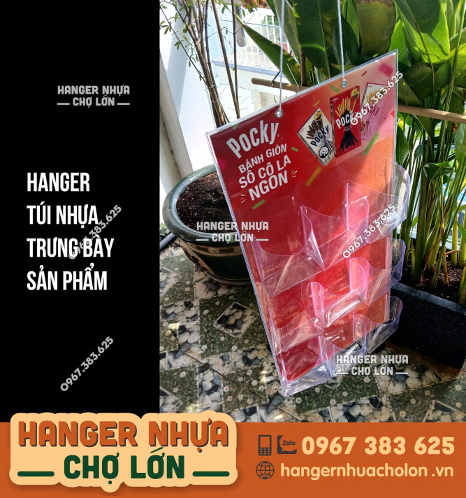 Hanger túi nhựa PVC trưng bày hộp bánh - Ảnh 4