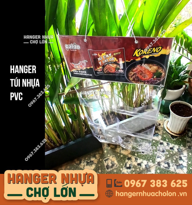 Hanger nhựa PVC trưng bày mì gói Koreno - Ảnh 3