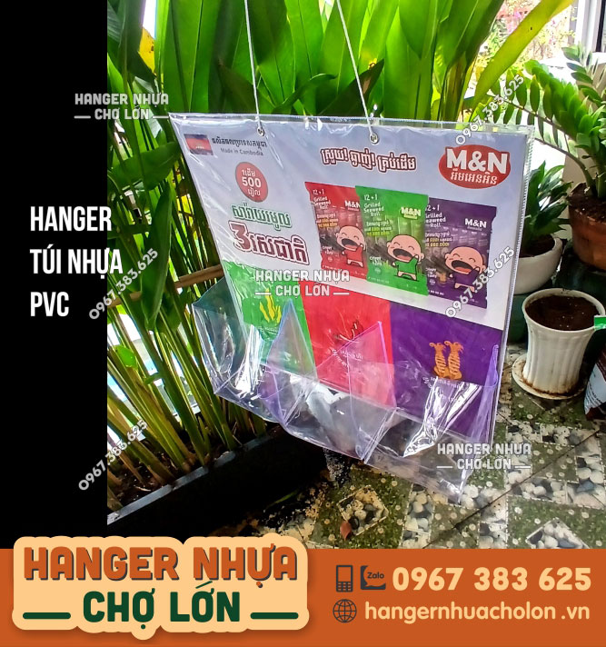 Hanger túi nhựa PVC trưng bày sản phẩm cho thị trường Campuchia - Ảnh 3